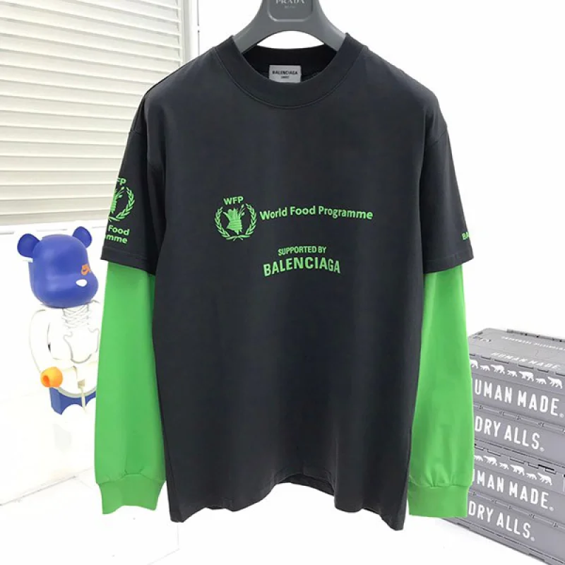 大人気!!新色 バレンシアガ コピー WFP DOUBLE SLEEVES Tシャツ 3色 baa62856