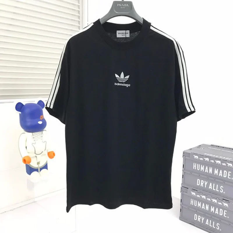 コラボ★バレンシアガ×アディダス Tシャツ 偽物オーバーサイズ baa86066