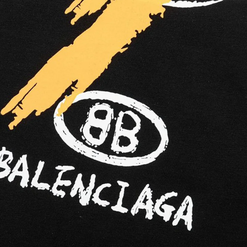 バレンシアガ BBロゴ プリント 半袖 Tシャツ コピー bab50960