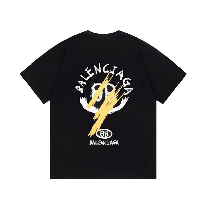 バレンシアガ BBロゴ プリント 半袖 Tシャツ コピー bab50960