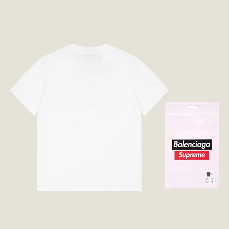 バレンシアガ シュプリーム コピー Sロゴ プリント Tシャツ bac78906
