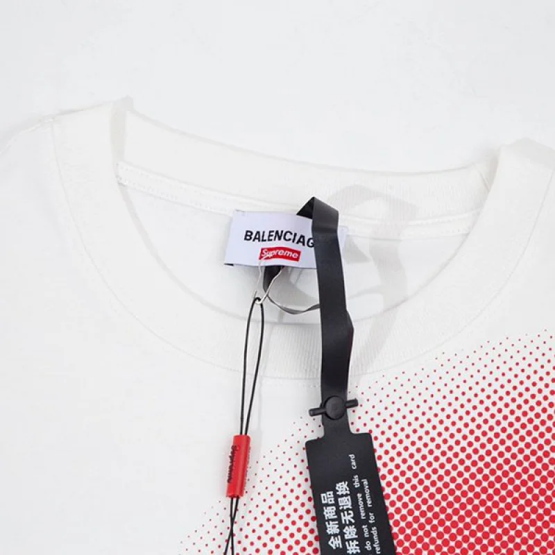 バレンシアガ シュプリーム コピー Sロゴ プリント Tシャツ bac78906