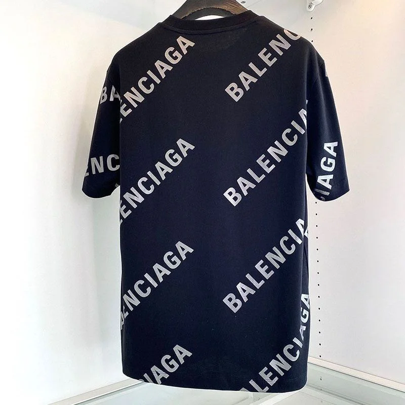 最安値挑戦 バレンシアガ●ALLOVER SPORTY LOGO フィット コピー Tシャツ bac98825