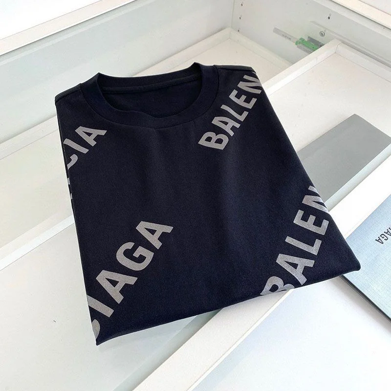 最安値挑戦 バレンシアガ●ALLOVER SPORTY LOGO フィット コピー Tシャツ bac98825