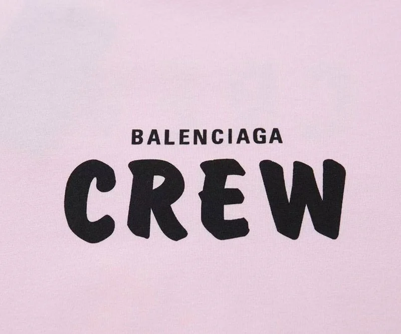 完売必至バレンシアガ CREWロゴ Tシャツ スーパーコピー ピンク bad01870