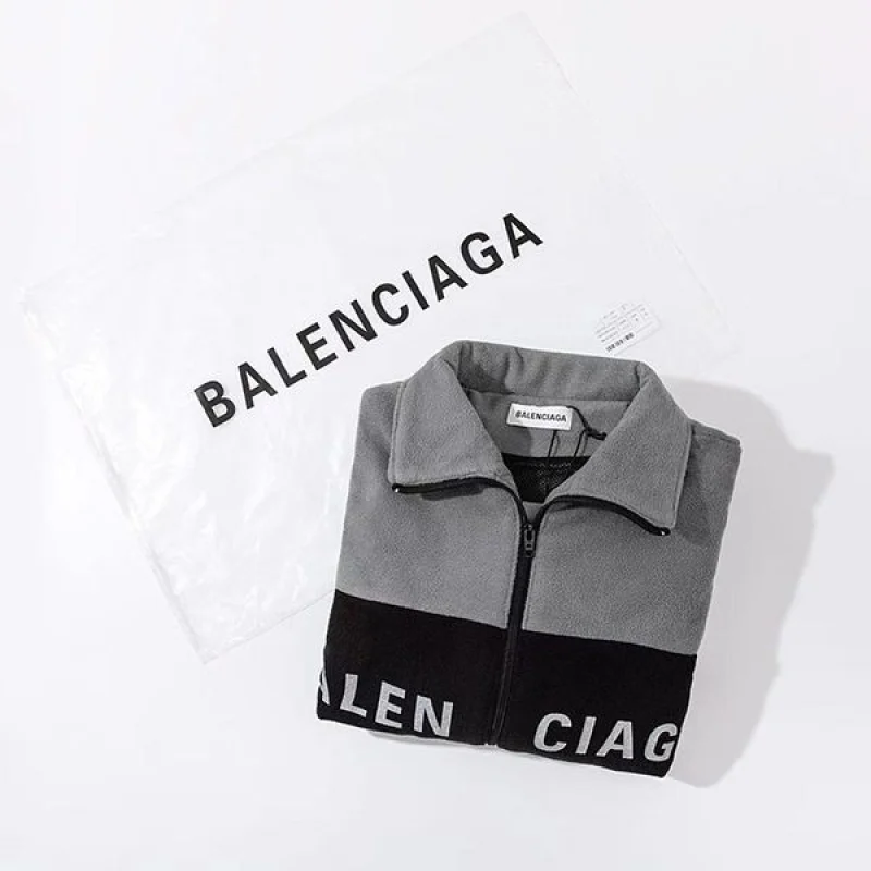 n級品 おすすめバレンシアガ ロゴ ジップアップジャケット ネオングレー コピー bag21117