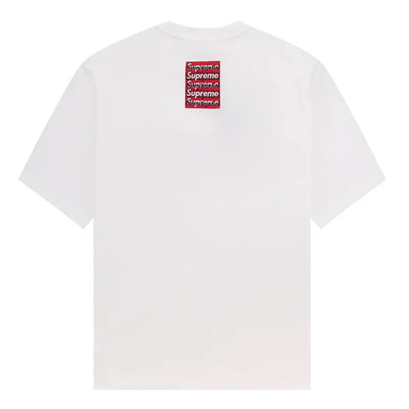 バレンシアガ シュプリーム コピー キャンペーン ロゴ プリント Tシャツ baf80474