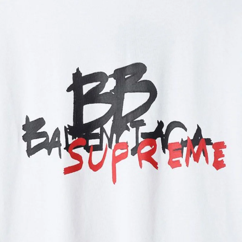 バレンシアガ シュプリーム コラボ 偽物 ロゴ Tシャツ baf82873