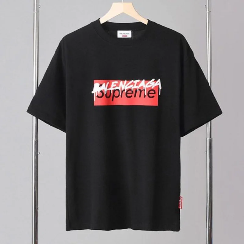 入手困難 バレンシアガ シュプリーム コラボ コピー ロゴ Tシャツ bag76997