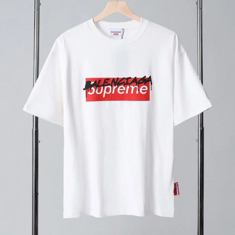 入手困難 バレンシアガ シュプリーム コラボ コピー ロゴ Tシャツ bag76997