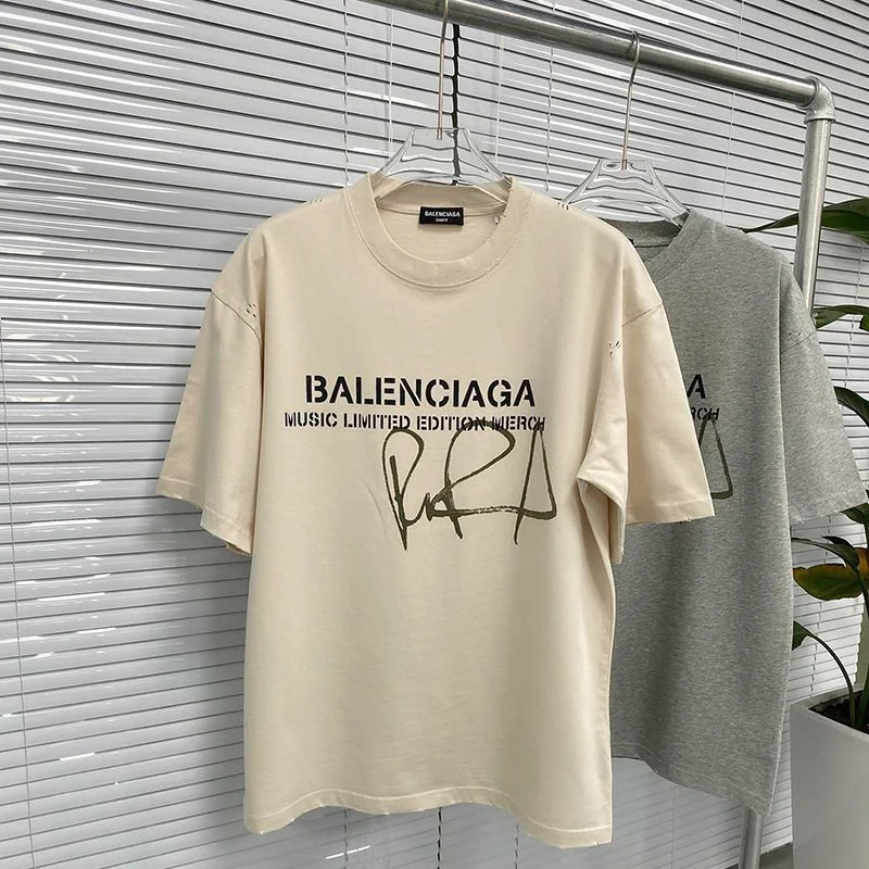 世界中で大人気♪【バレンシアガ】ロゴ入りコットン コピー Tシャツ bag80455