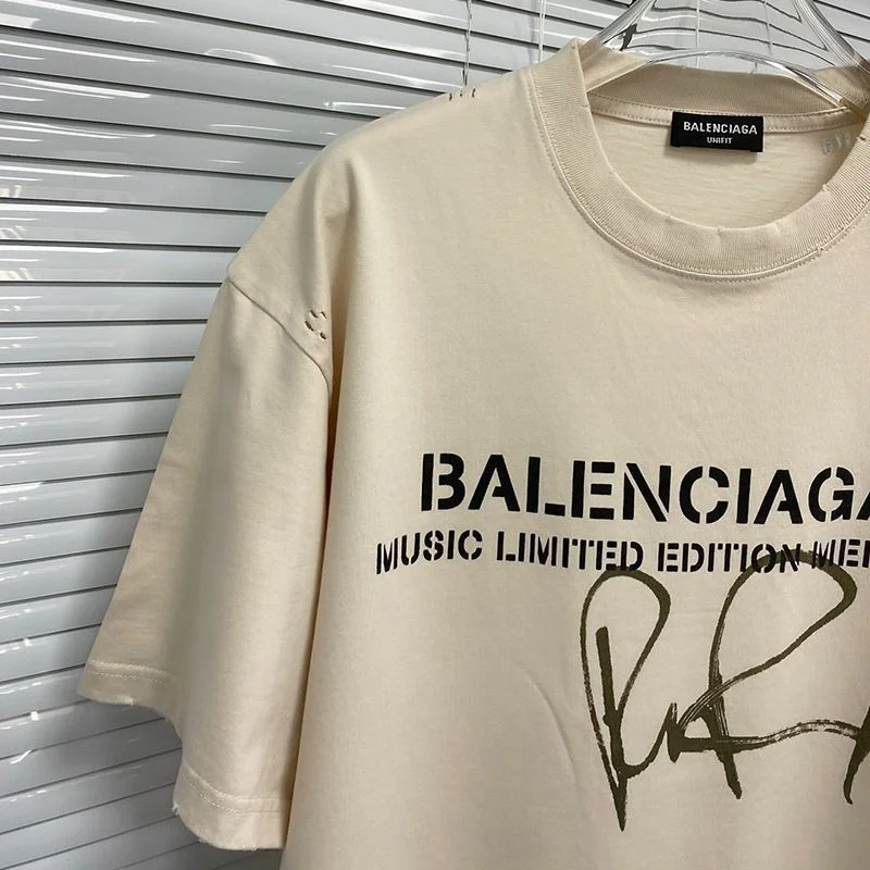 世界中で大人気♪【バレンシアガ】ロゴ入りコットン コピー Tシャツ bag80455