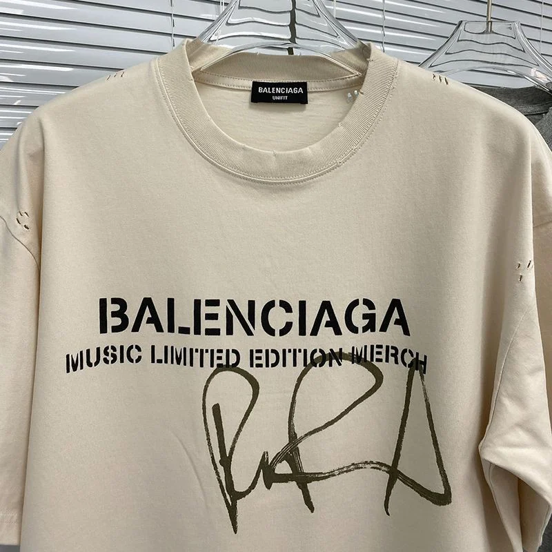 世界中で大人気♪【バレンシアガ】ロゴ入りコットン コピー Tシャツ bag80455