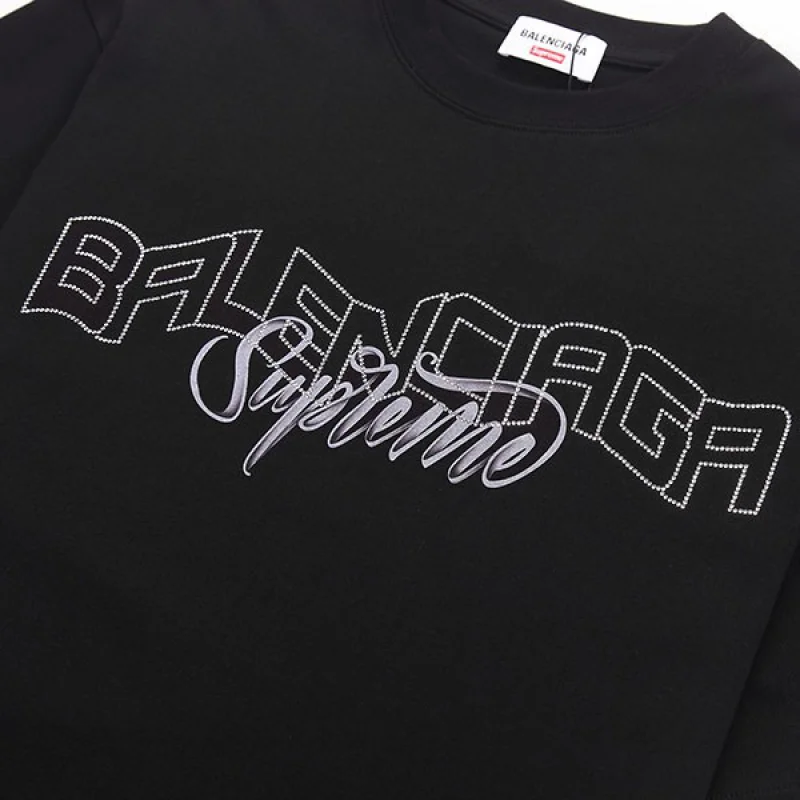 高品質 バレンシアガ シュプリーム コピー コラボ ロゴ Tシャツ bag81962