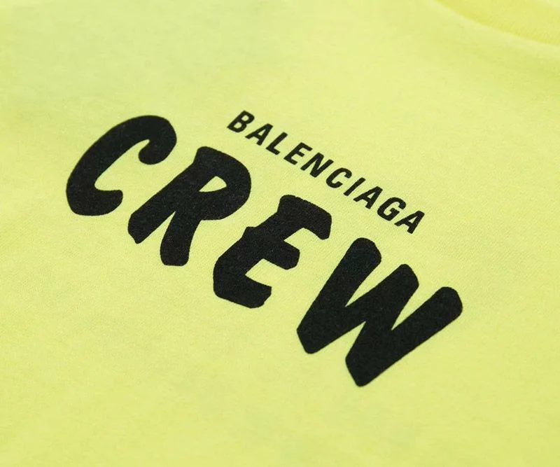 21AW新作バレンシアガ CREWロゴ Tシャツ コピー イエロー bah06821