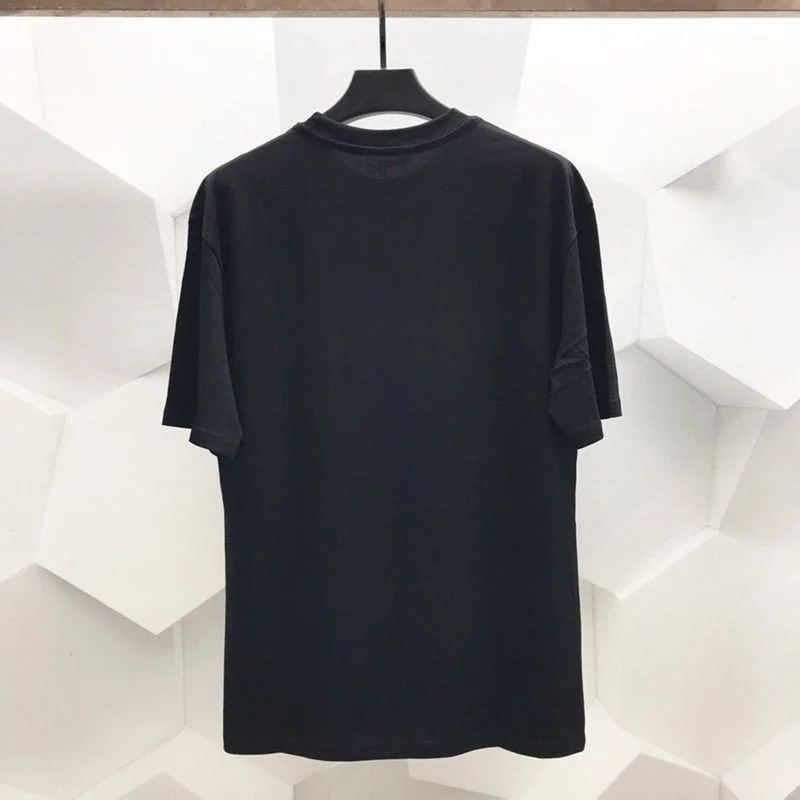 送料込バレンシアガ 偽物 ネックラインにプリントロゴ Tシャツ bah41762