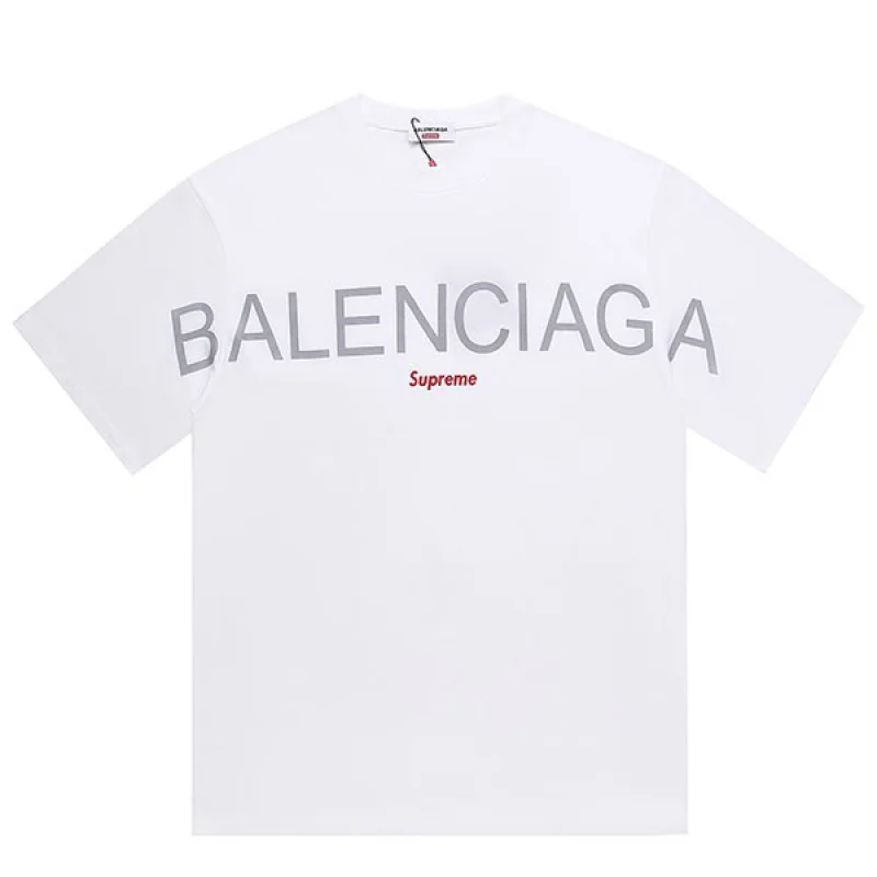 稀少 バレンシアガ シュプリーム 偽物 ロゴ Tシャツ bah42568