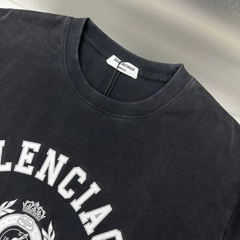 n級 おすすめバレンシアガ クラウン ロゴ プリント Tシャツ コピー bah90125