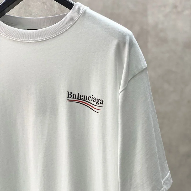 春もの新作バレンシアガ 偽物 POLITICAL CAMPAIGN REGULAR FIT Tシャツ ホワイト bai93248