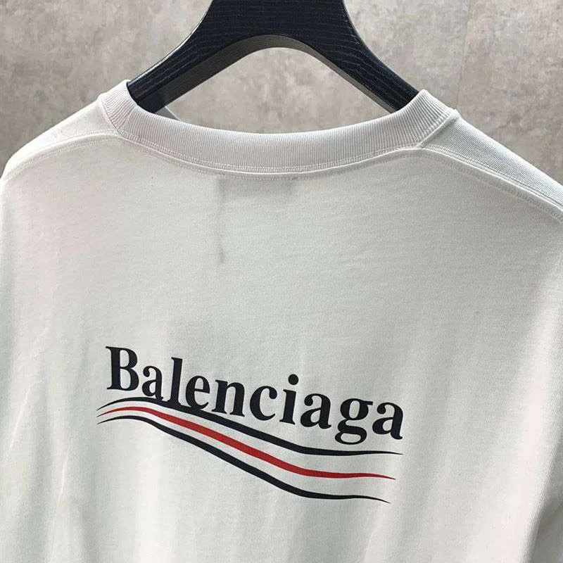 春もの新作バレンシアガ 偽物 POLITICAL CAMPAIGN REGULAR FIT Tシャツ ホワイト bai93248