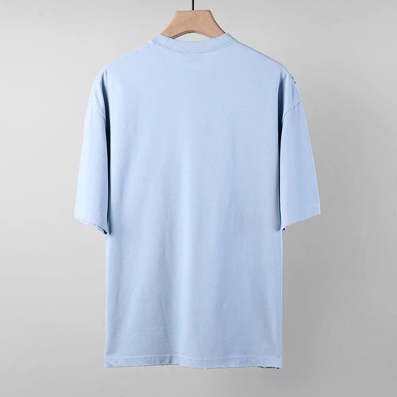 21-22AWバレンシアガ★ロゴ ダメージ Tシャツ 偽物 baj42631