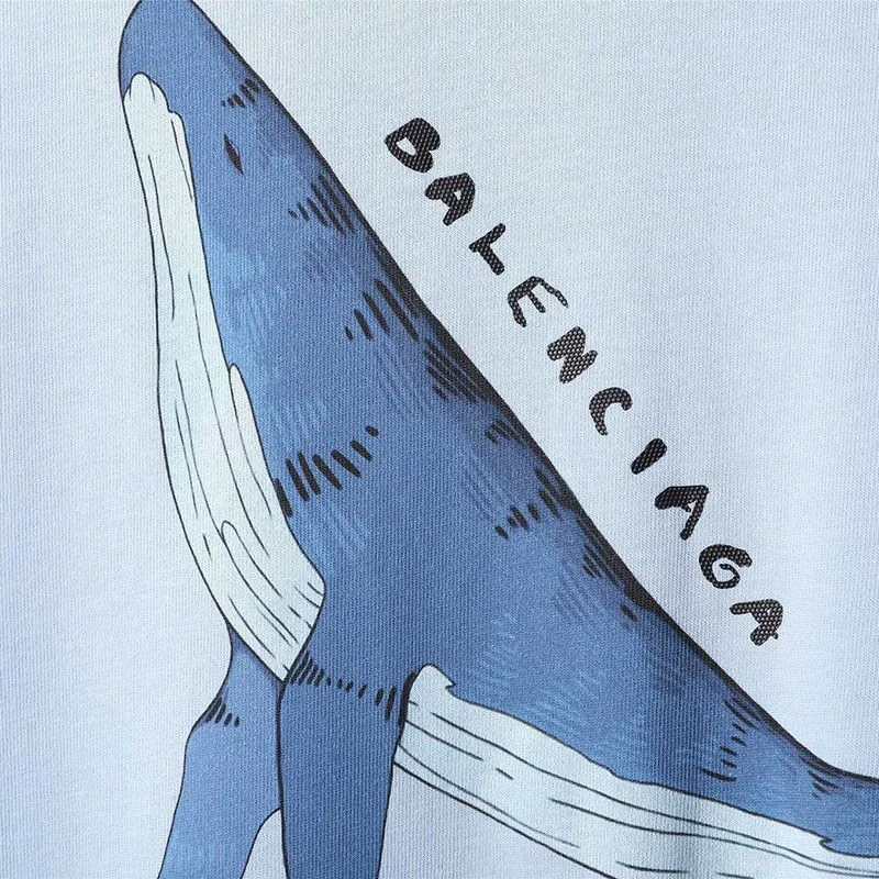 21-22AWバレンシアガ★ロゴ ダメージ Tシャツ 偽物 baj42631