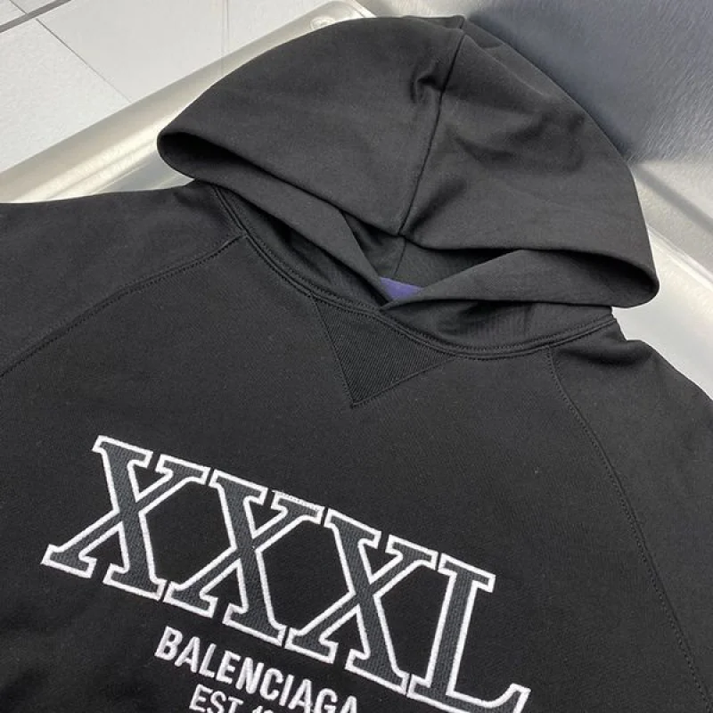 入手困難 バレンシアガ XXXL ロゴ フリース フーディ コットン コピー 2色 baj68857