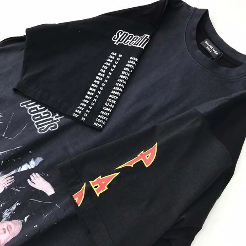 バレンシアガ 逆さまスピードハンター特大Tシャツ コピー bak98670