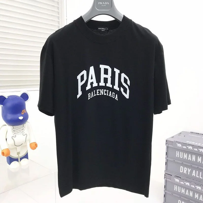累積売上総額第1位!【バレンシアガ】ロゴ入りコットン コピー Tシャツ bal14492