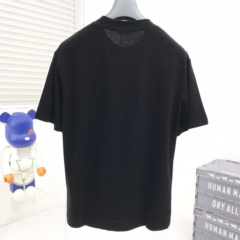累積売上総額第1位!【バレンシアガ】ロゴ入りコットン コピー Tシャツ bal14492