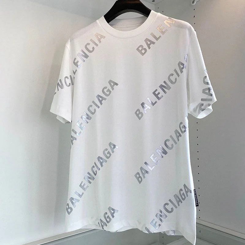 大人気!バレンシアガ●ALLOVER SPORTY LOGO フィット Tシャツ 偽物 bal23559