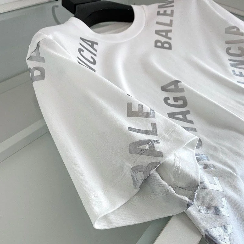 大人気!バレンシアガ●ALLOVER SPORTY LOGO フィット Tシャツ 偽物 bal23559