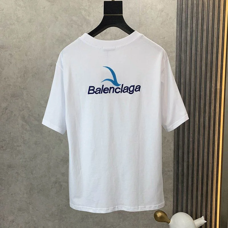 大人気!バレンシアガ 偽物 クルーネックロゴ Tシャツ ホワイト bao54750