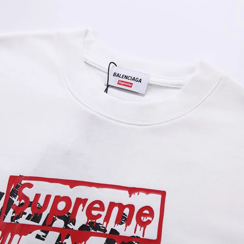 バレンシアガ シュプリーム 偽物 コラボ ロゴ Tシャツ bao76464