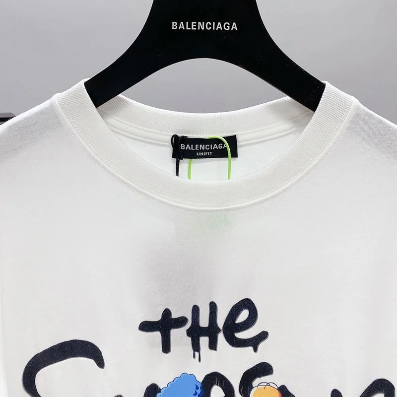 世界中で大人気♪【バレンシアガ】 The Simpsons プリント コットン Tシャツ 偽物 bap55128