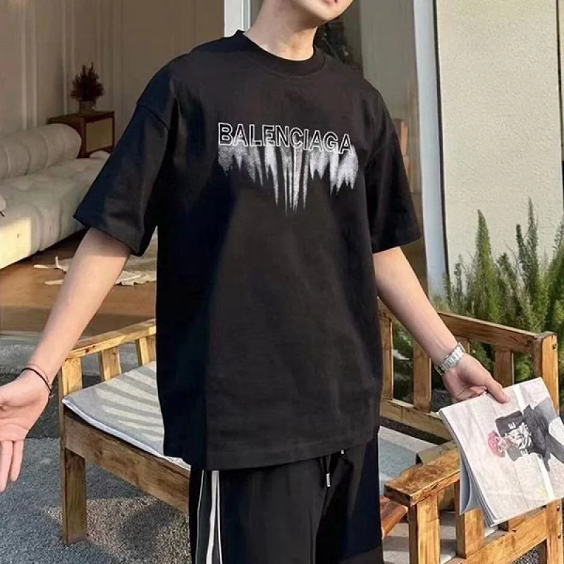 追跡付 バレンシアガ ロゴプリントコットン Tシャツ コピー bap57517