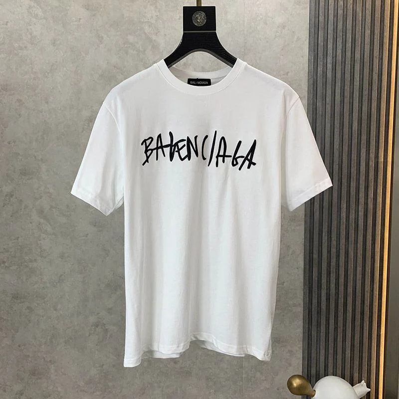 稀少バレンシアガ クルーネックロゴ Tシャツ コピー ホワイト baq29190