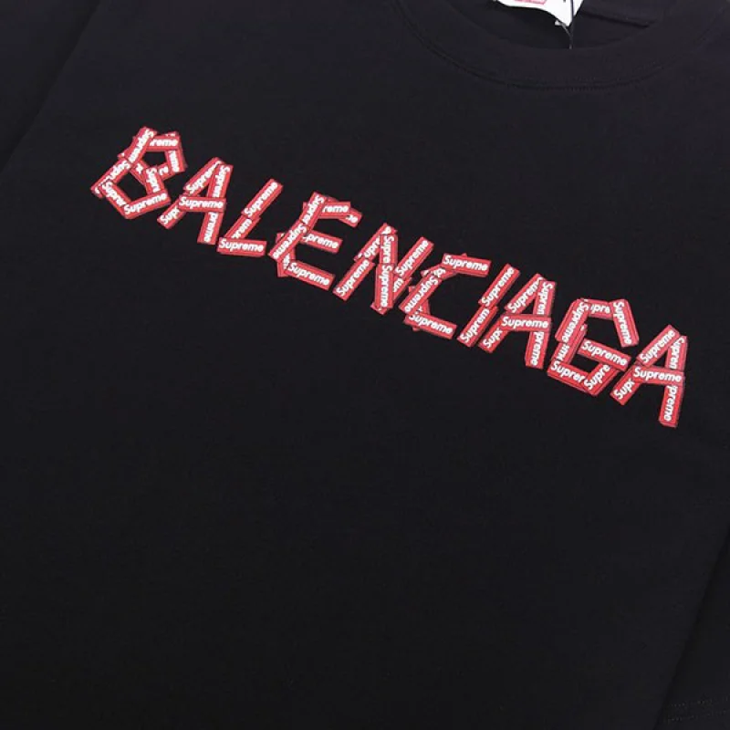 超話題!バレンシアガ シュプリーム コピー ロゴ Tシャツ baq73319