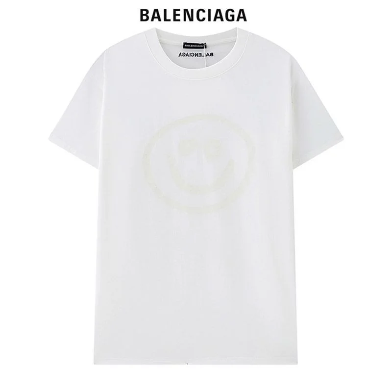 超希少!バレンシアガ スマイリープリント Tシャツ コピー 2色 bar71195