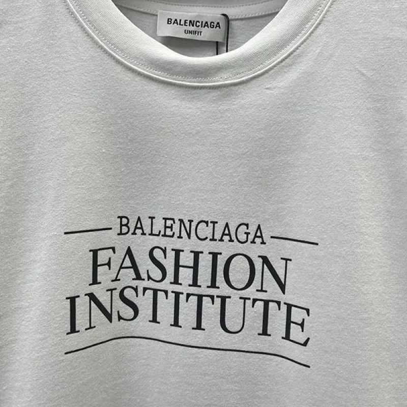 バレンシアガ* FASHION INSTITUTE コットン Tシャツ コピー bas00978