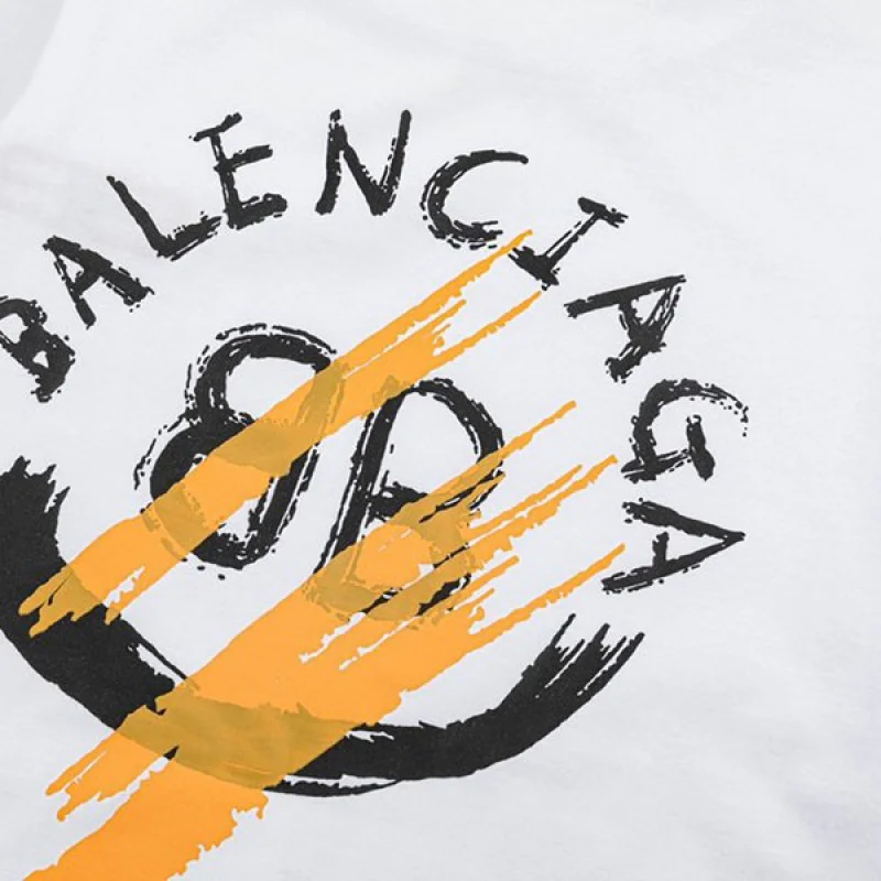 バレンシアガ 偽物 BBロゴ プリント 半袖 Tシャツ bas24866