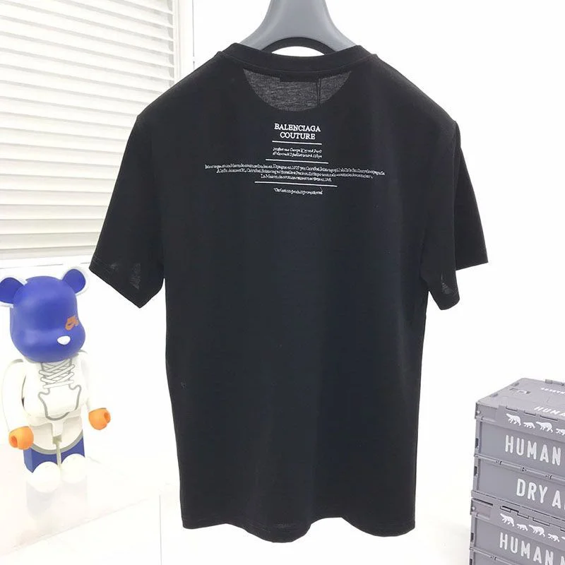 春もの新作【バレンシアガ】ロゴ入りコットン 偽物Tシャツ bas29296