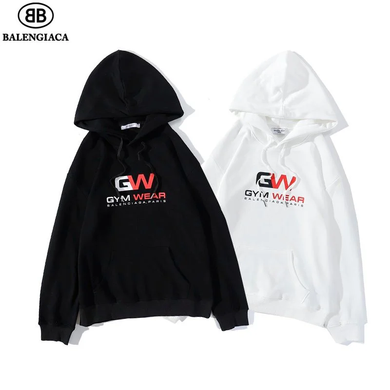 人気急上昇 バレンシアガ パーカー 偽物 GEM WEARロゴ入り フード付き 2色 bas33427