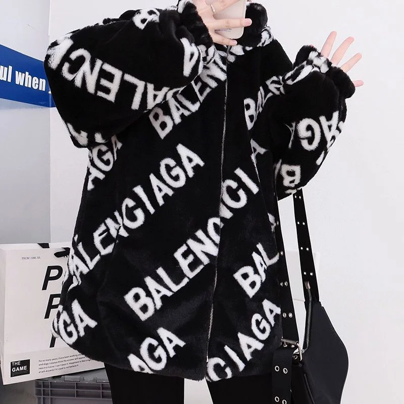 春もの新作バレンシアガ ALLOVER LOGO ソフトジャケット コピー◆ブラック◆ bas64466