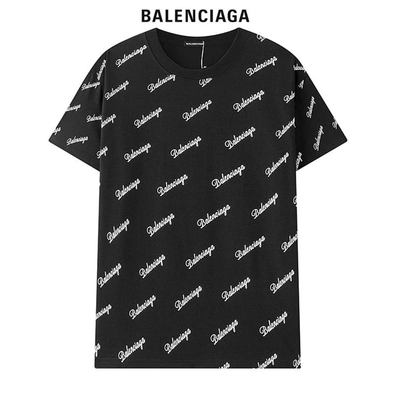 人気急上昇バレンシアガ 偽物 クルーネックロゴ Tシャツ 2色 bas99802