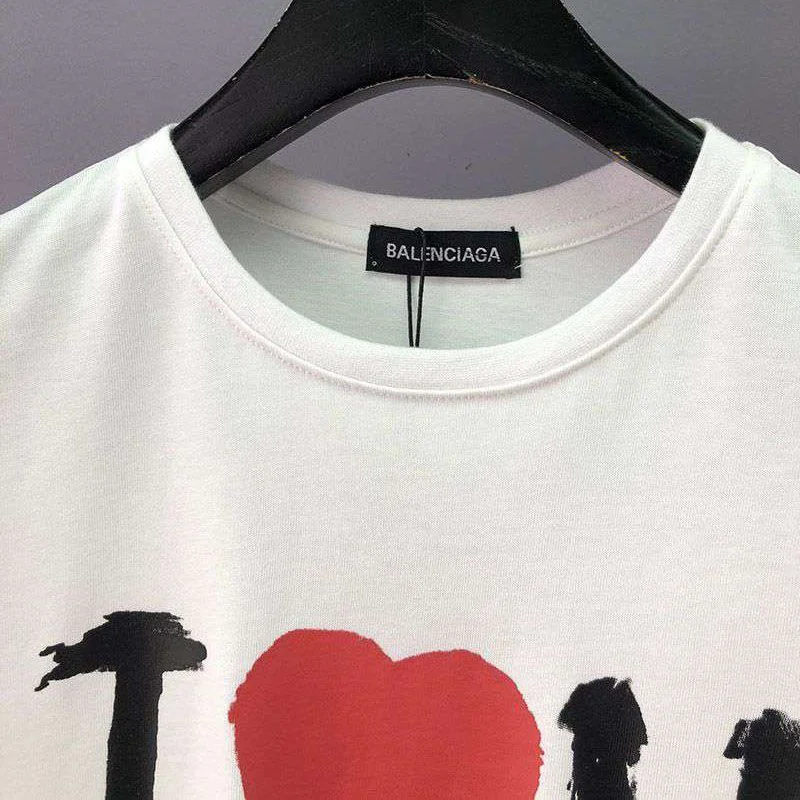 日本未入荷バレンシアガ I LOVE U Tシャツ コピー ホワイト bat61599