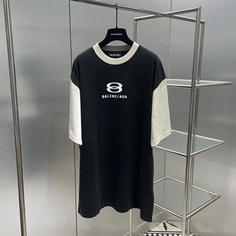 超希少!【バレンシアガ】ユニセックス 半袖 ロゴ Tシャツ コピー bau57176