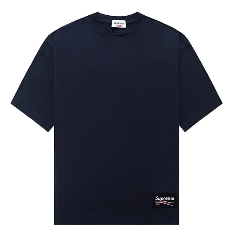 バレンシアガ シュプリーム 偽物 キャンペーン ロゴ プリント Tシャツ bah83600