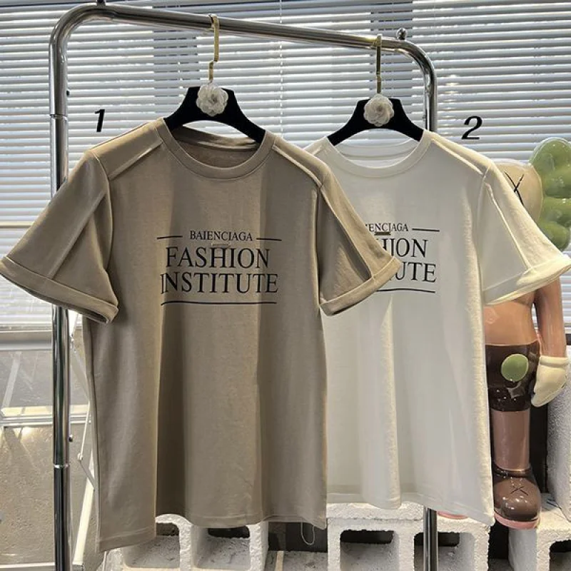 激安価格!バレンシアガ ロゴ コットン Tシャツ スーパーコピー 2色 bav33618