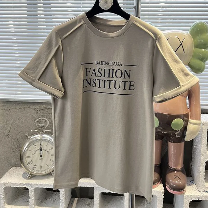 激安価格!バレンシアガ ロゴ コットン Tシャツ スーパーコピー 2色 bav33618